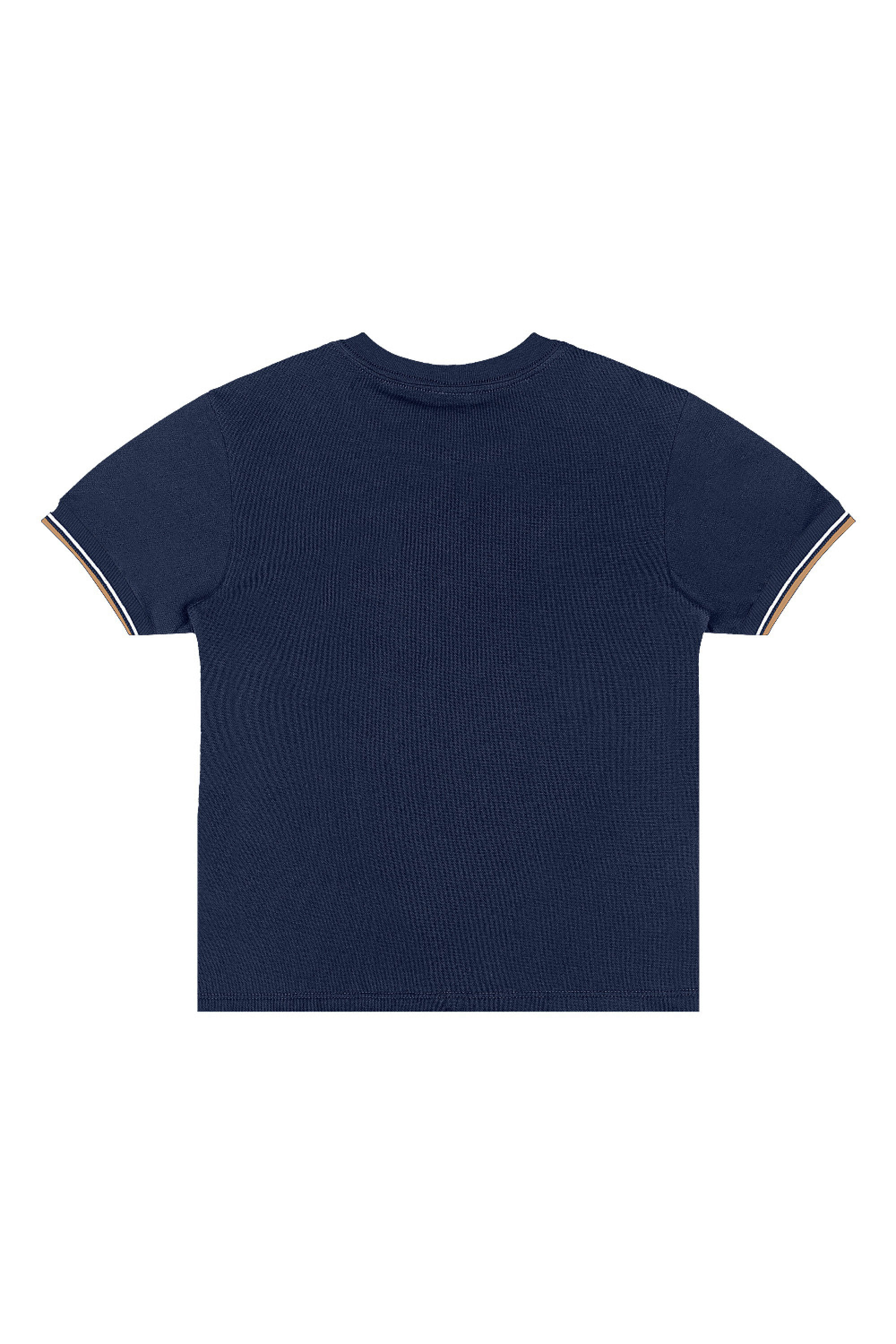 Camiseta Infantil Masculino em Piquet com Elastano (Azul) Quimby - Imagem 12
